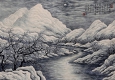 陶冷月國(guó)畫(huà)作品 雪夜圖2 高清下載