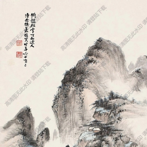 蕭俊賢作品 溪山獨釣 高清大圖下載